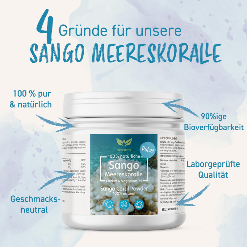 [Australia] - Sango Sea Coral Powder 250g - Natural source of calcium & magnesium, provides coral calcium 