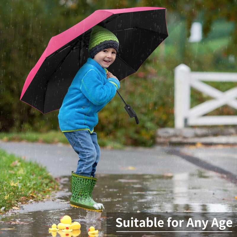 Seniny Umbrella with Carabiner Handle & Automatic Umbrella for Rain