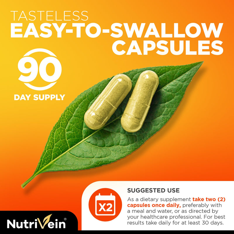 Nutrivein Liposomal Vitamin C Supplement 1650 mg - 180 Capsules, High Dose | High-absorption liposomal delivery for men and women. Supports whole-body defenses, skin, and overall well-being. Non-GMO.