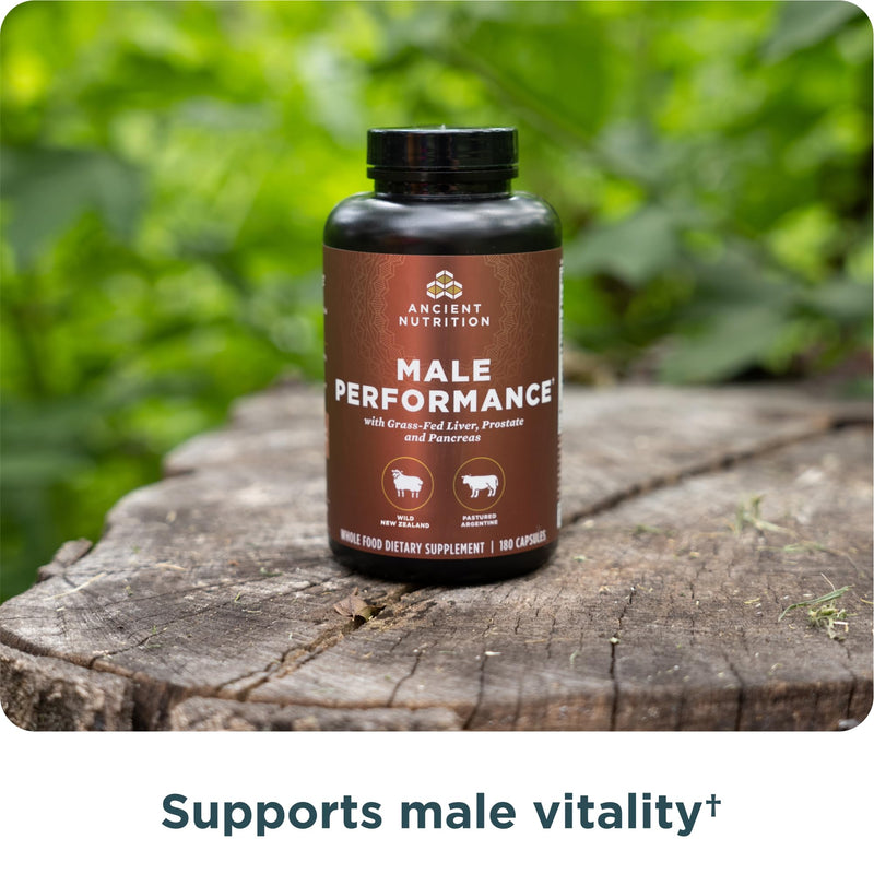 Ancient Nutrition Grass-Fed and Wild Organ Male Performance Tablets