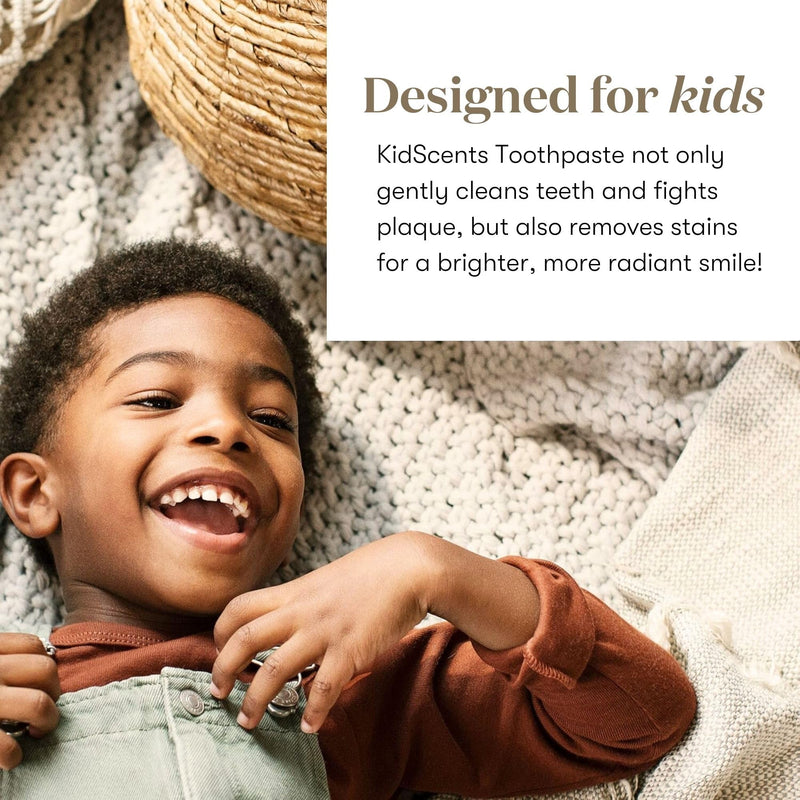 [Australia] - KidScents Slique Toothpaste by Young Living - 4 oz Tube - Gentle Dental Care for Kids - Premium Essential Oils - Citrus-Mint Flavor - Fights Plaque Removes Buildup and Stains - Fluoride and SLS Free 