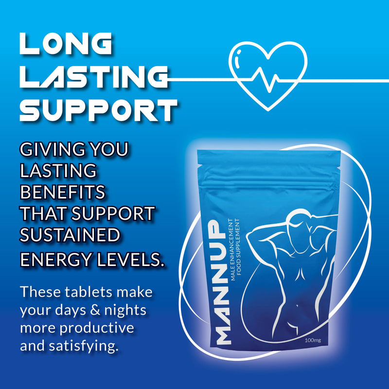 Blue Tablets for Men/Stronger/Longer / 100% Natural and Herbal Ingredients