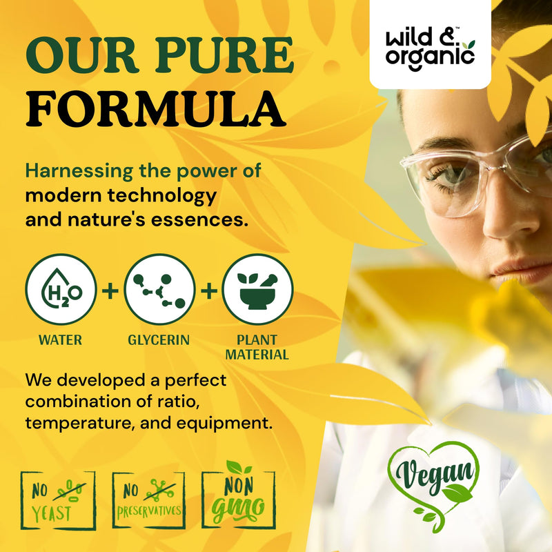 [Australia] - Wild & Organic Ashwagandha Drops - Mood Support Supplement w/Ashwagandha Root Extract - Liquid Drops for Calm Mind - Relaxation Supplements - Sugar & Alcohol-Free - 4 fl oz 4 Fl Oz (Pack of 1) 