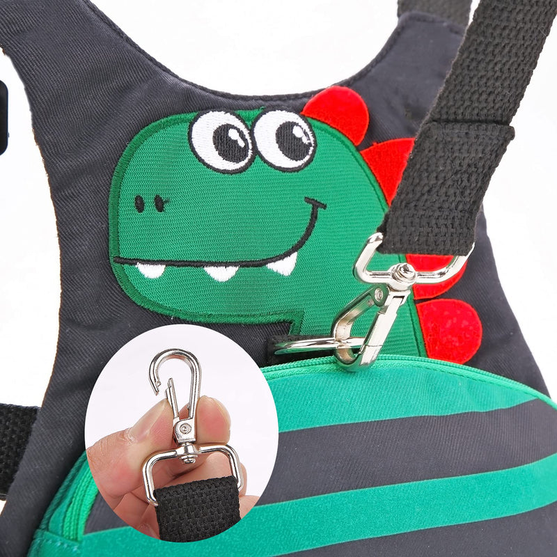 [Australia] - Toddler Leash for Kids-Baby Child Harness with Anti Lost Wrist Link for Boys/Girls Black 