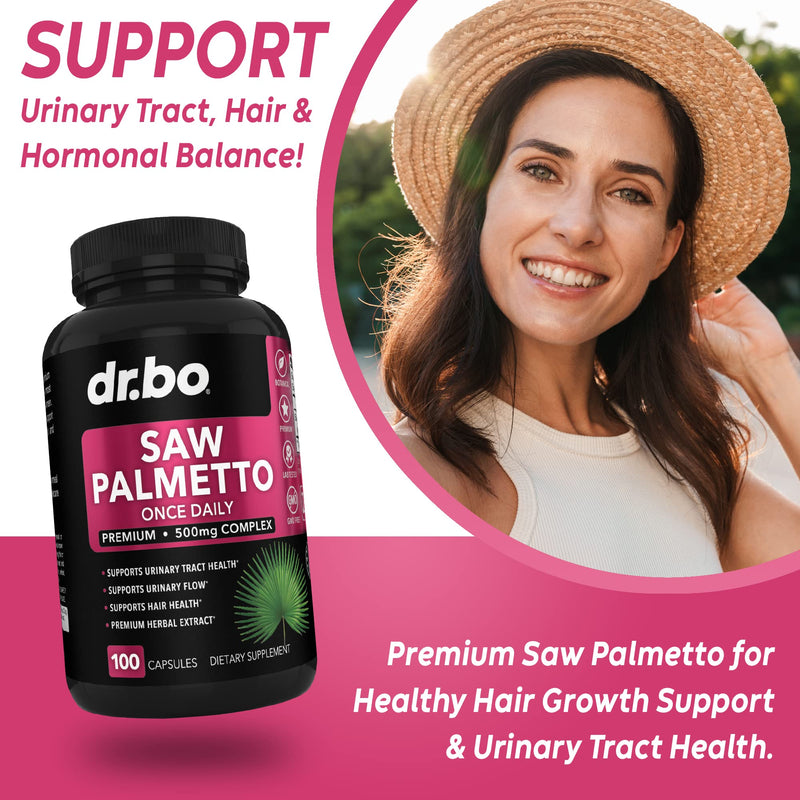 [Australia] - Saw Palmetto for Women Hair Loss - DHT Blocker for Women Hair Growth Plus Bladder Control Supplements Complex - Pure Saw Palmetto Hair Loss Supplement Capsules Support Extract & Urination Pills Aid 