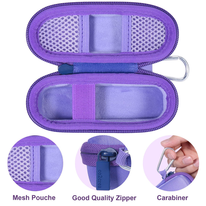 co2CREA Hard Case and Replacement Head Compatible with Finishing Touch Flawless Facial Hair Remover Electric Face Razor for Women (Lavender Case + Replacement Head) Lavender Case