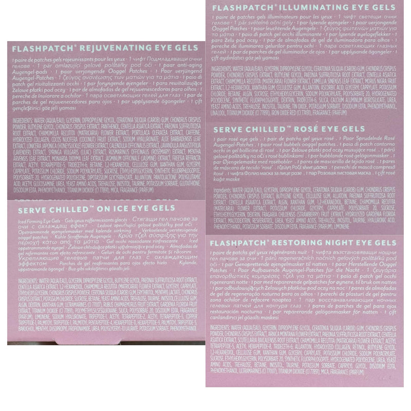 Patchology Patching All The Way Gift Set – Hydrating Gel Masks with Collagen, Retinol, Hyaluronic Acid & Vitamin C – Holiday Skincare Set with 5 Pairs for Puffy Eyes, Dark Circles & Fine Lines