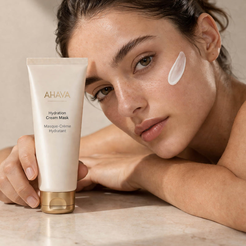 AHAVA Hydration Cream Mask - Replenishes, Fights Dehydration, Calms & Enhances Smoothness, Enriched by Exclusive Dead Sea Osmoter & Mud, Pentavitin, Vitamin E, Shea Butter & Hyaluronic Acid 3.4 Fl.Oz