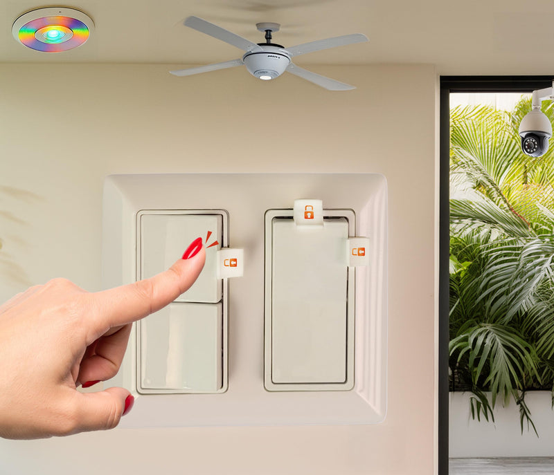 [Australia] - Rocker ‚Äì Snap-On Light Switch Guard for Rocker Switches | Tool-Free Childproof Cover Protects Smart Home Devices, Security Cameras & Lights | Clear, Invisible Design (White, 10 Pack) White 