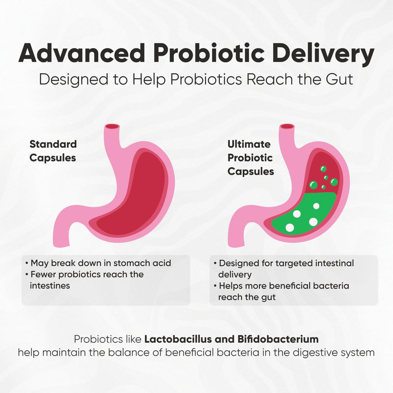 Vitaminnica Vita Ultimate Probio 100 Billion | Advanced Probiotic Blend for Gut Health, Digestive Support & Immune System Boost | 60 Capsules