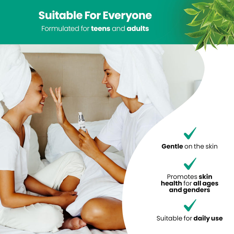 Applebiotic Hyaluronic Acid Serum for Face with Aloe, Green Tea and Vitamin B3, Day and Night Face Serum, Hydrating and Blemish Control Serum, Oil-Free (1 Oz) (Pkg May Vary) 1 Fl Oz (Pack of 1)