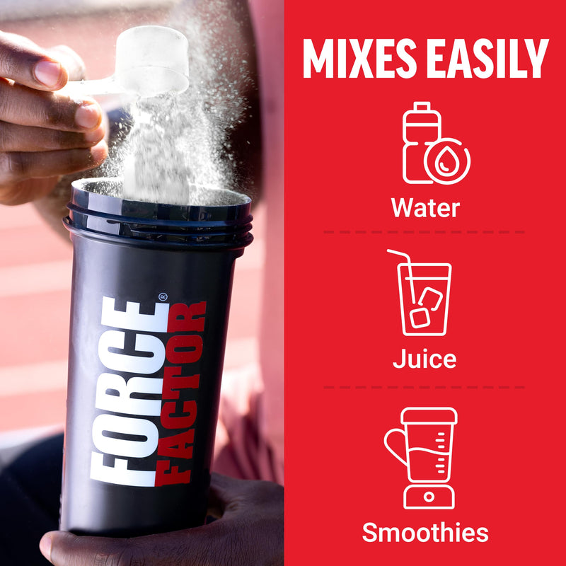 [Australia] - FORCE FACTOR Creatine Monohydrate, Creatine Powder for Muscle Gain, More Strength, and Faster Workout Recovery, Clinically Studied Micronized Creatine 5g Dose Per Serving, Unflavored, 60 Servings 60 Servings (Pack of 1) 