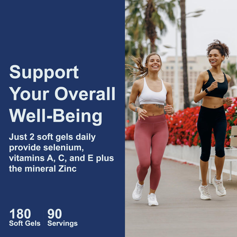 [Australia] - Carlson - ACES + Zn, Vitamins A, C, E + Selenium & Zinc, Cellular Health & Immune Support, Antioxidant, 180 Softgels 