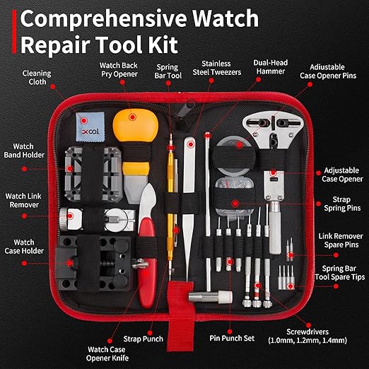 Watch Band Tool Kit - Watch Link Remover, Spring Bar Tool Set for Watch Repair and Watch Band Replacement