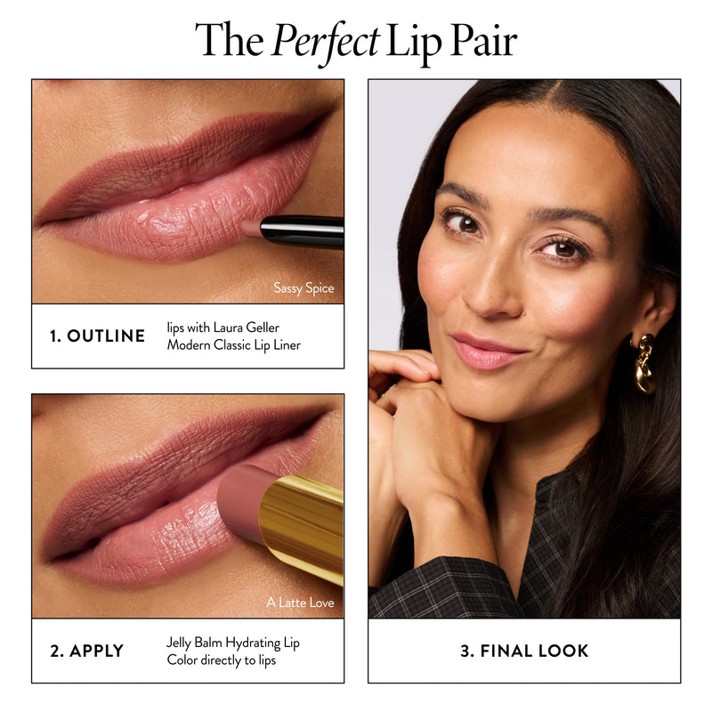 LAURA GELLER Jelly Balm Tinted Hydrating Lip Balm – Terracotta Go 12 Terracotta Go 1 Count (Pack of 1)