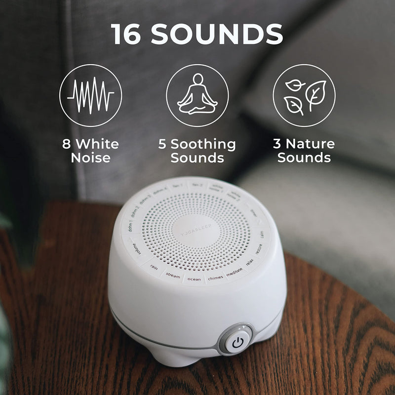 [Australia] - Marpac Yogasleep Whish White Noise Sound Machine 16 Natural Nature & Soothing Sounds with Volume Control, 1.3 kg, White 