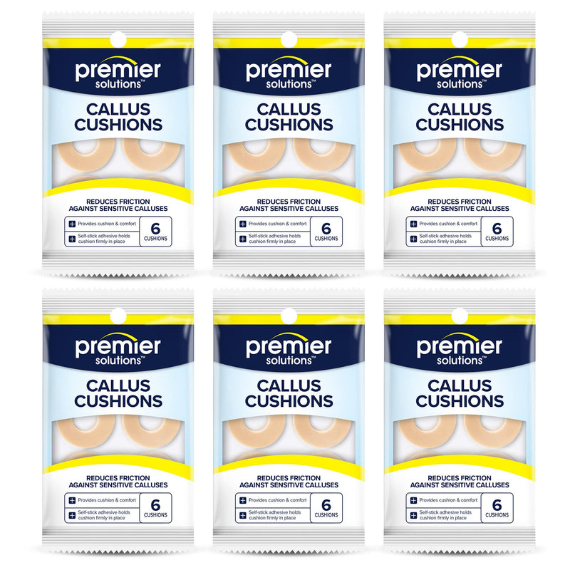 [Australia] - Callus Cushions for Foot and Toe Protection, Self-Stick Adhesive Foot Care Cushions, 36 Count (6 Packs of 6) 