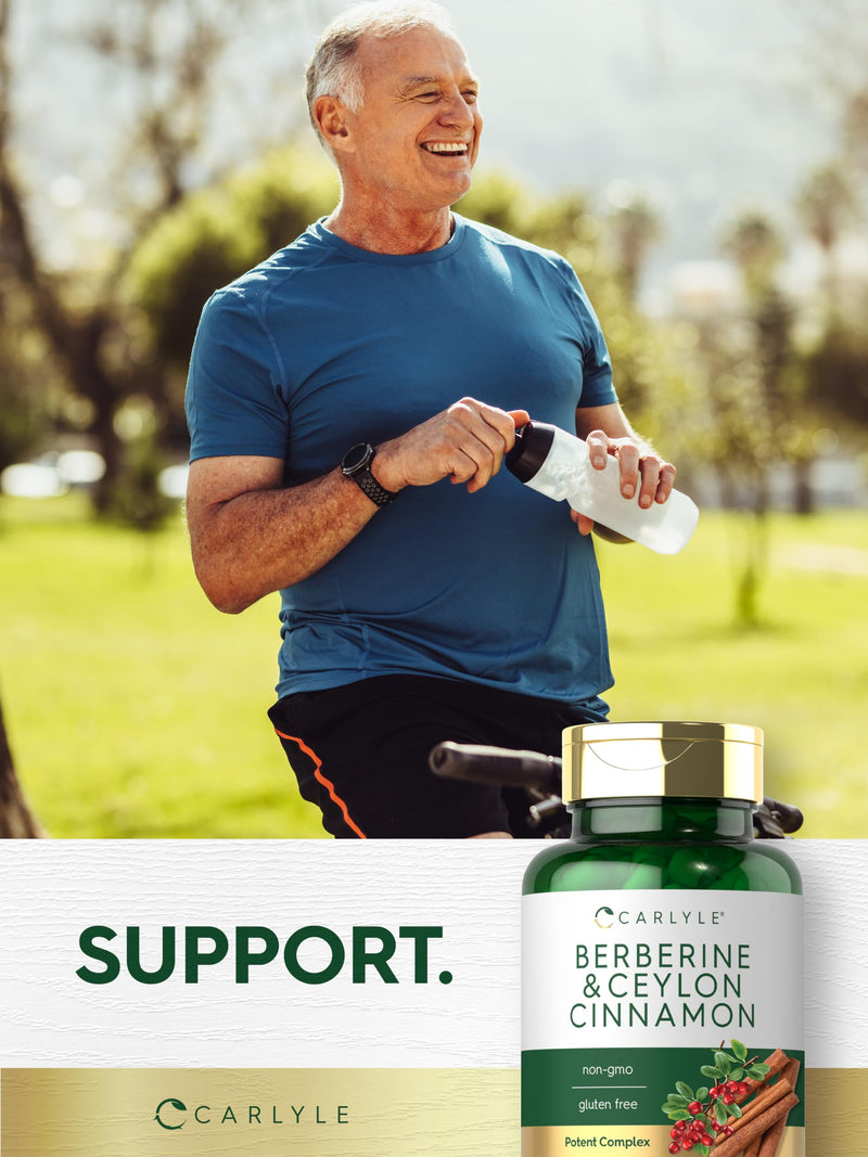 [Australia] - Carlyle Berberine with Ceylon Cinnamon | 2000mg Complex | 60 Capsules | Vegetarian, Non-GMO, Gluten Free 
