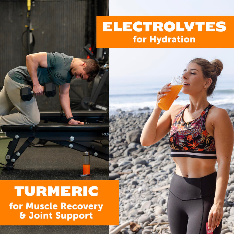 ZYN Turmeric & Electrolyte Packets for Hydration, Passion Lemonade, 16 Ct Passionfruit Lemonade 5.12 Ounce (Pack of 1)