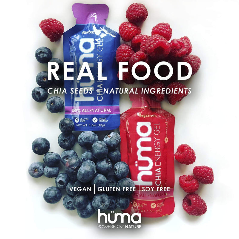 [Australia] - Huma Chia Energy Gel, Variety 12 Pack - Stomach Friendly, Real Food Energy Gels for Endurance Exercise 12 Gels Variety Pack 