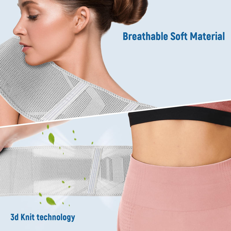 [Australia] - Si Belt -Sacroiliac Belt for WomenÔºåHip Brace for Sciatica, Lower Back,Pelvic and Sacral Nerve Pain Relief,Hip Stabilizer Brace for Si Joint Dysfunction Trochanteric Large Grey 