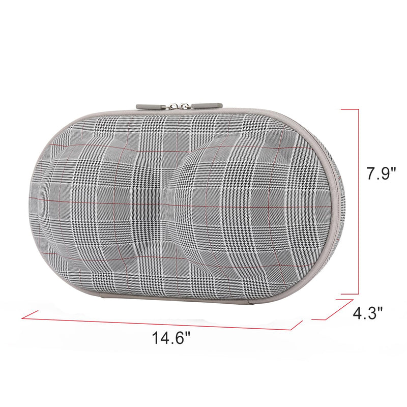 Premium Bra Case Lingerie Travel Bag Zip Underwear Organizer Bag for A-DD Cup (Swallow Gird, Red) Swallow Gird, Red