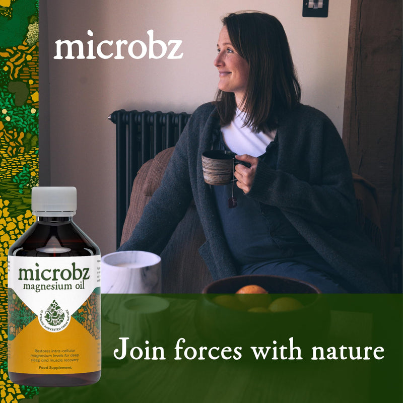 MICROBZ Topical Magnesium Oil - High Absorption Liquid Magnesium for Muscle Cramps, Sleep & Relaxation, Post Workout, with Dead Sea Minerals – 100% Natural & Vegan