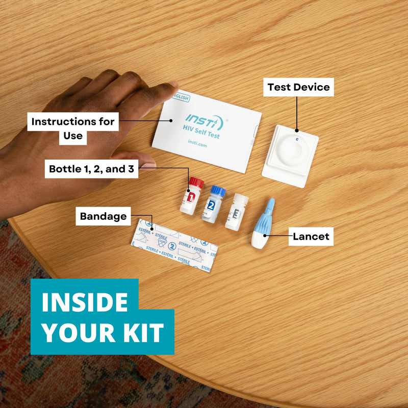 INSTI HIV Self Test - Rapid HIV Test Kit at Home | Blood-Based Home Testing | Results in 1 Minute