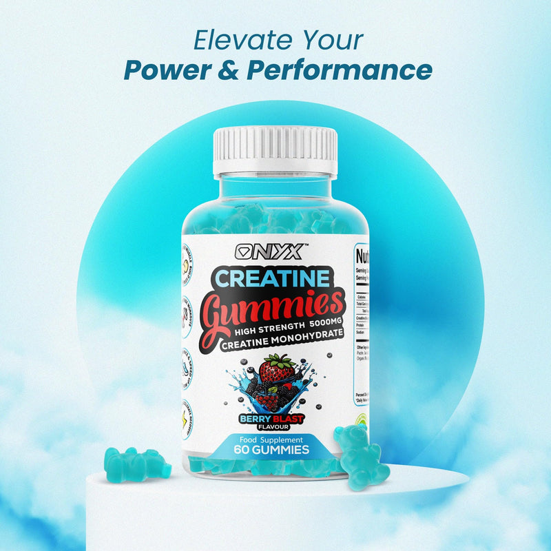 Creatine Monohydrate Gummies 5000mg High Strength Muscle Growth & Recovery Supplements for Men & Women 180 Creatine Gummys, Vegan Gym Pre Workout Chewable Gummies, Berry Blast Flavour (180 Gummies) 3