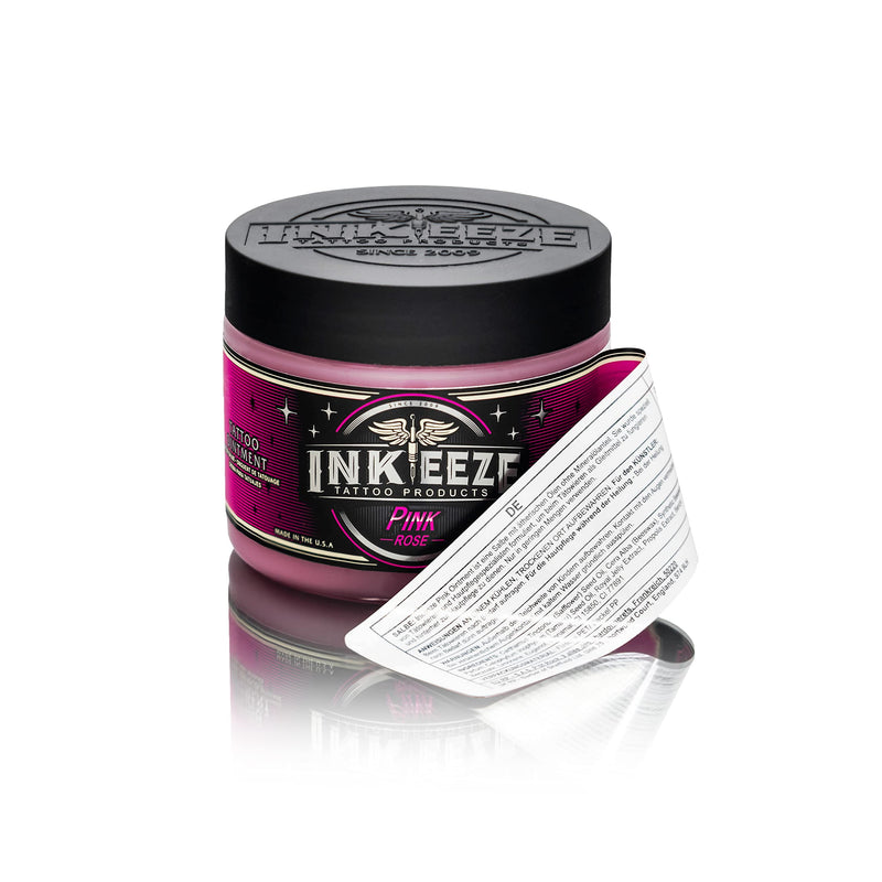 [Australia] - INK-EEZE Pink Tattoo Ointment for Artists and Aftercare, Essential Oils, Vegan, Cruelty Free, Made in USA, Bubble Gum, 6oz 6 Fl Oz (Pack of 1) 