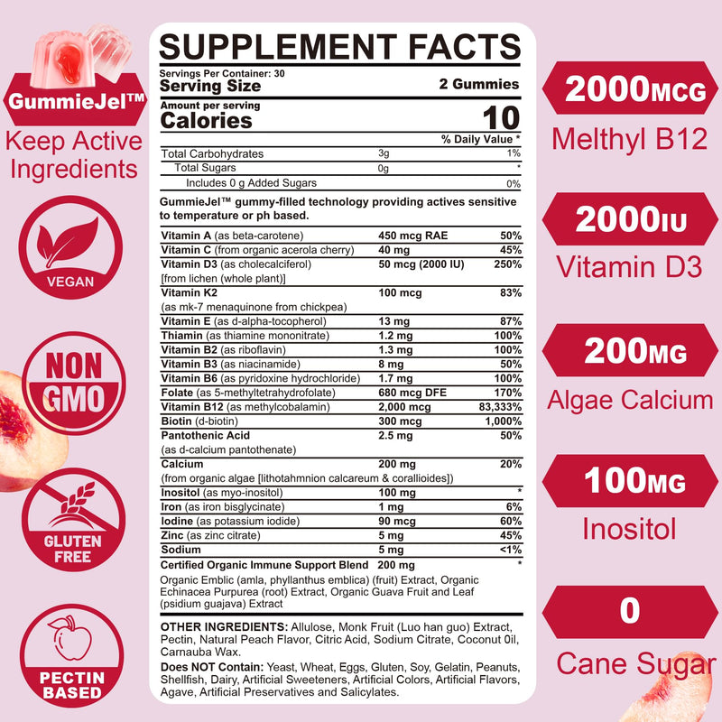 Nextdia Mens Multivitamin Gummies 60 Count + Womens Multivitamin Gummies 60 Count