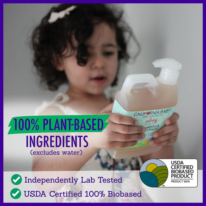 [Australia] - California Baby Calming Lavender Shampoo and Body Wash | 100% Plant-Based (USDA Certified) | Allergy Friendly | Baby Soap and Toddler Shampoo for Dry, Sensitive Skin | 517 mL / 17.5 fl. oz 17.5 Fl Oz (Pack of 1) 
