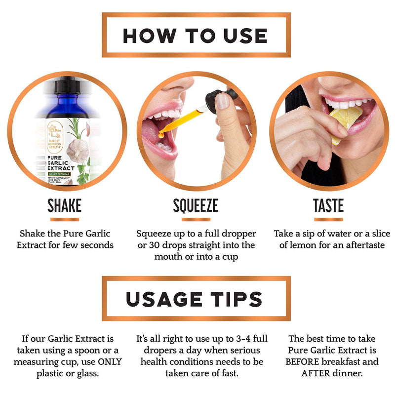 [Australia] - Pure Garlic Extract with Allicin Classic Formula Boost Immune Support Vegan Friendly Natural Supplement, Raw Organic Garlic in Liquid Form, Natural Superfood with Nutrients and Minerals (2 fl oz) 2 Fl Oz (Pack of 1) 