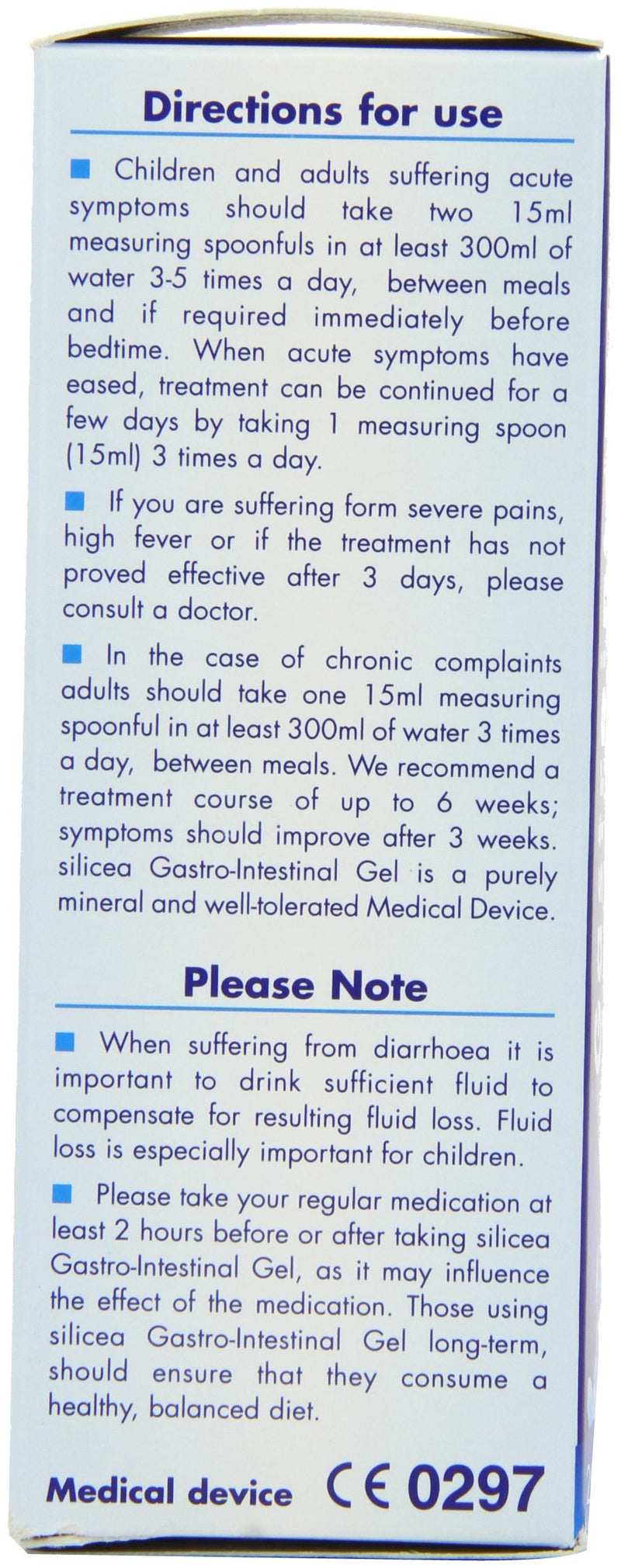 Hubner Silicea 68503 Gastrointestinal Gel, 200ml