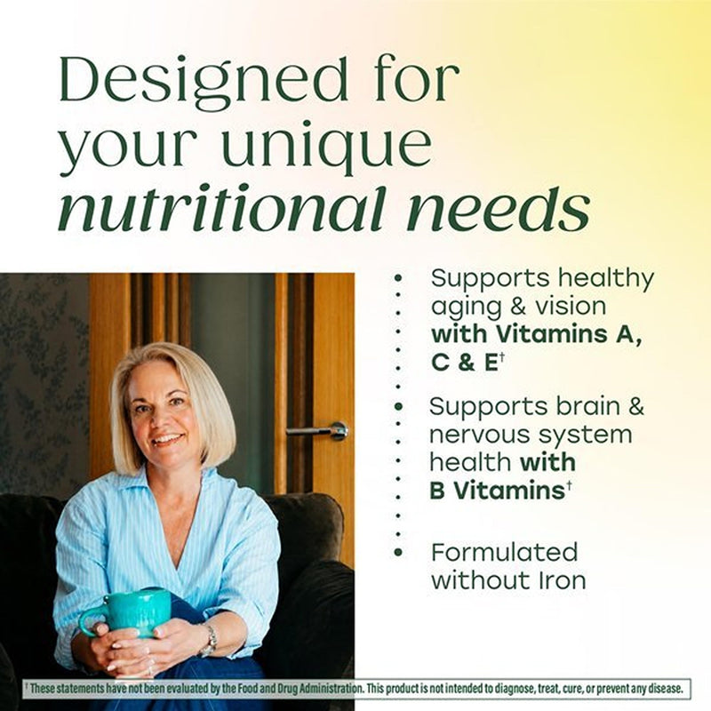 MegaFood One Daily Multivitamin for Women 55+ with 19 Nutrients, 60 Tablets | Supports Healthy Aging with Vitamin C, A, E, Cellular Energy Support with B Vitamins, D3 & Zinc, Vegetarian, 60 Servings 60 Count (Pack of 1)