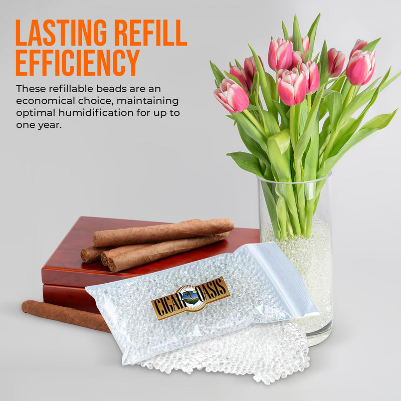 [Australia] - Cigar Oasis Magna Refill Water Beads - Optimal Humidor Solution for Stable Humidity, Compatible with Magna 3.0 and Older Models, Ideal for Humidification in Cigar Humidors 