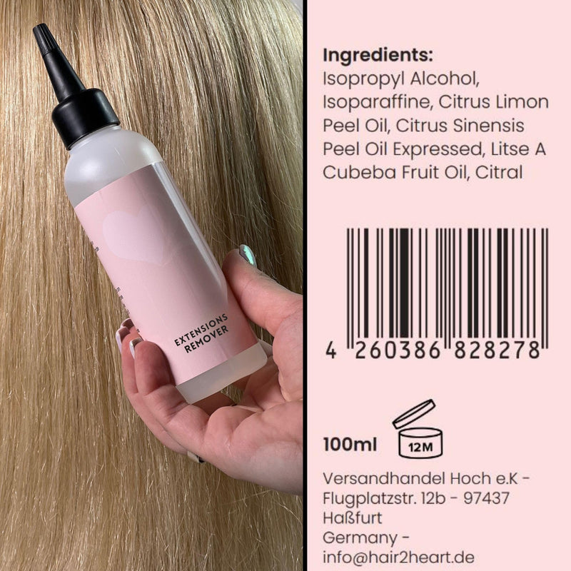 [Australia] - Hair Extension Remover Liquid 100ml Solvent - Easy Removal of Keratin Bonding and Tape Extensions 