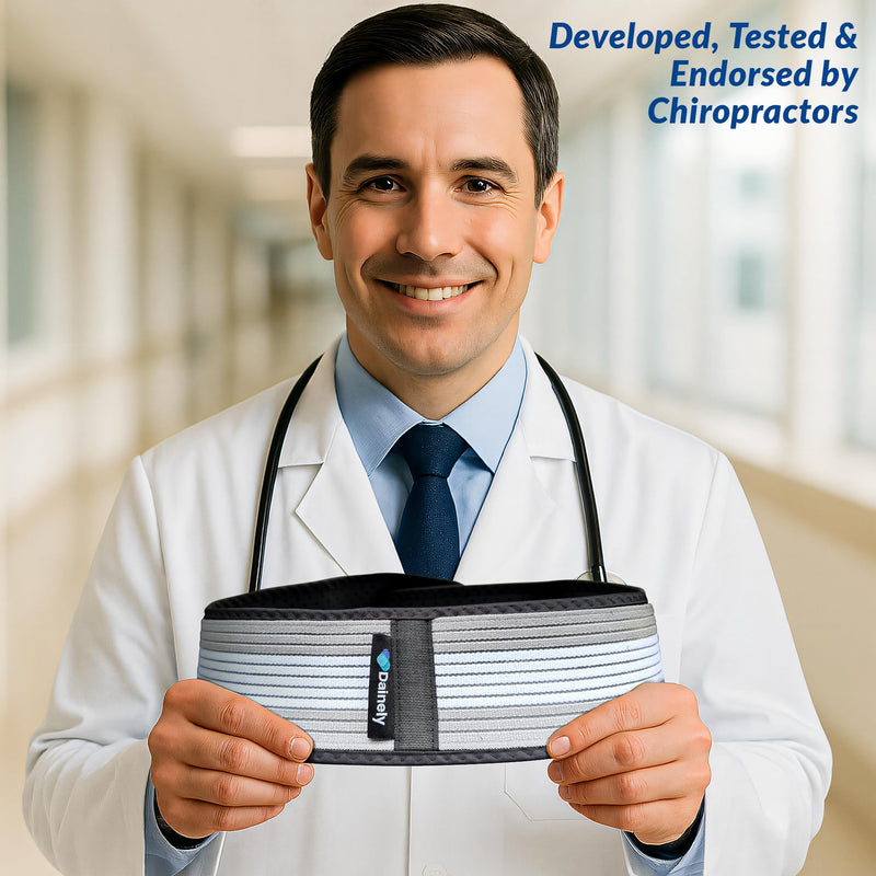 [Australia] - Dainely Sacroiliac SI Joint Hip Belt ‚Äì Trochanter Brace for Sacroiliac Support, Sciatic, Pelvic & Lumbar Pain Relief ‚Äì Adjustable Back Brace for Lower Back Pain Women & Men Regular 