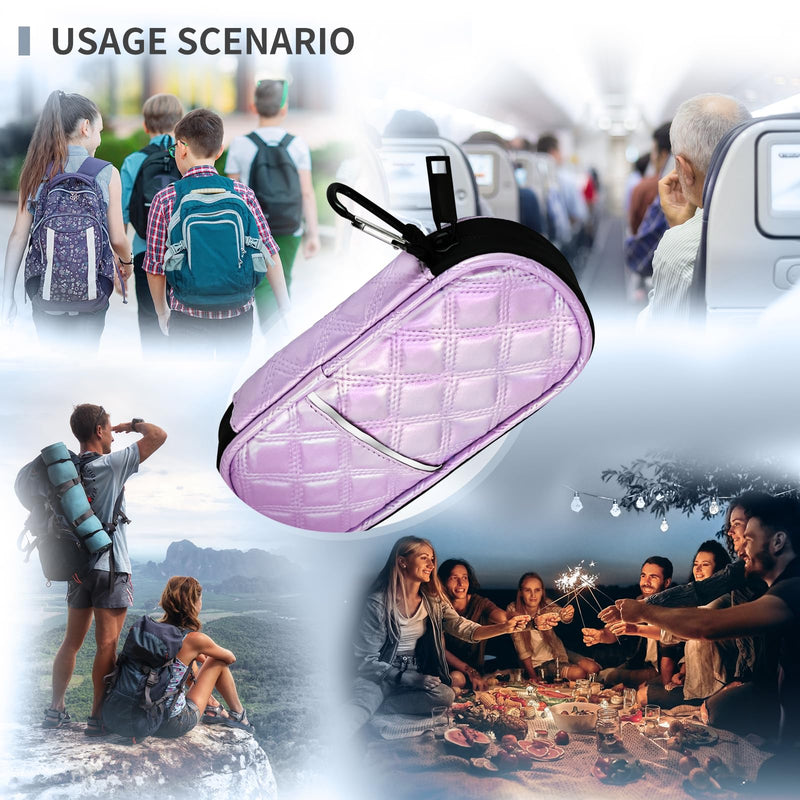[Australia] - Insulin Cooler Travel Case with 2 TSA Approved Ice Packs for Insulin Pens and Diabetic Medical Organizer for Diabetes and Other Diabetic Supplies(Gradient Purple) Gradient Purple 