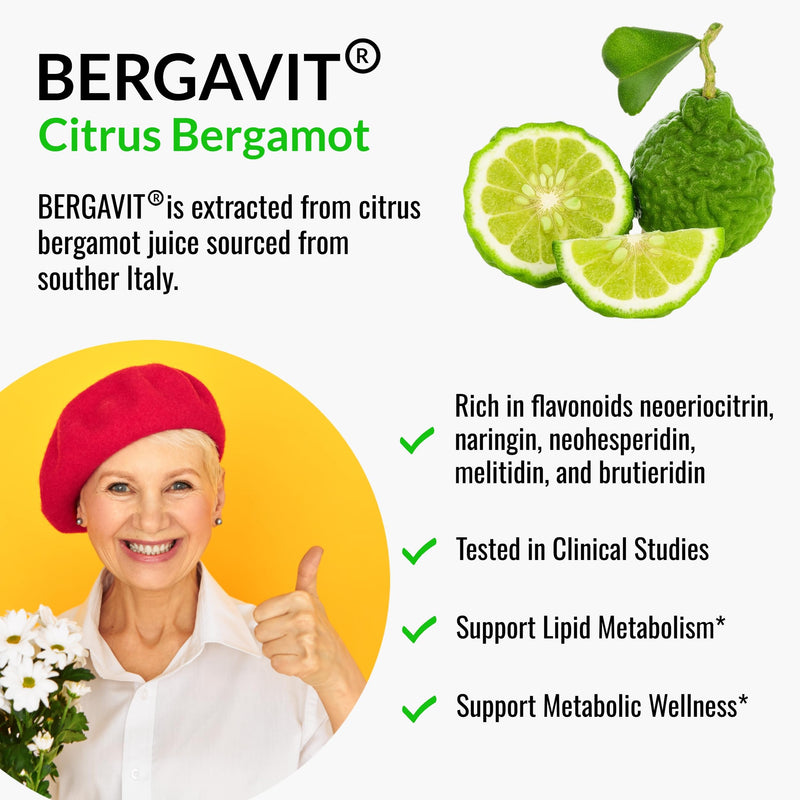 [Australia] - UpNourish Plant Sterols Citrus Bergamot Supplement with CoQ10, Omega 3, Olive Leaf, Turmeric Curcumin, Black Garlic and Niacin - 120 Softgels 