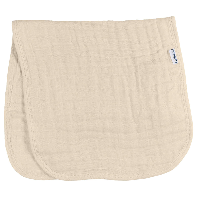 Gerber Baby Unisex Muslin Burp Cloths 6-Pack, Multi Browns, Large Size 20" x 10" 20" x 10"