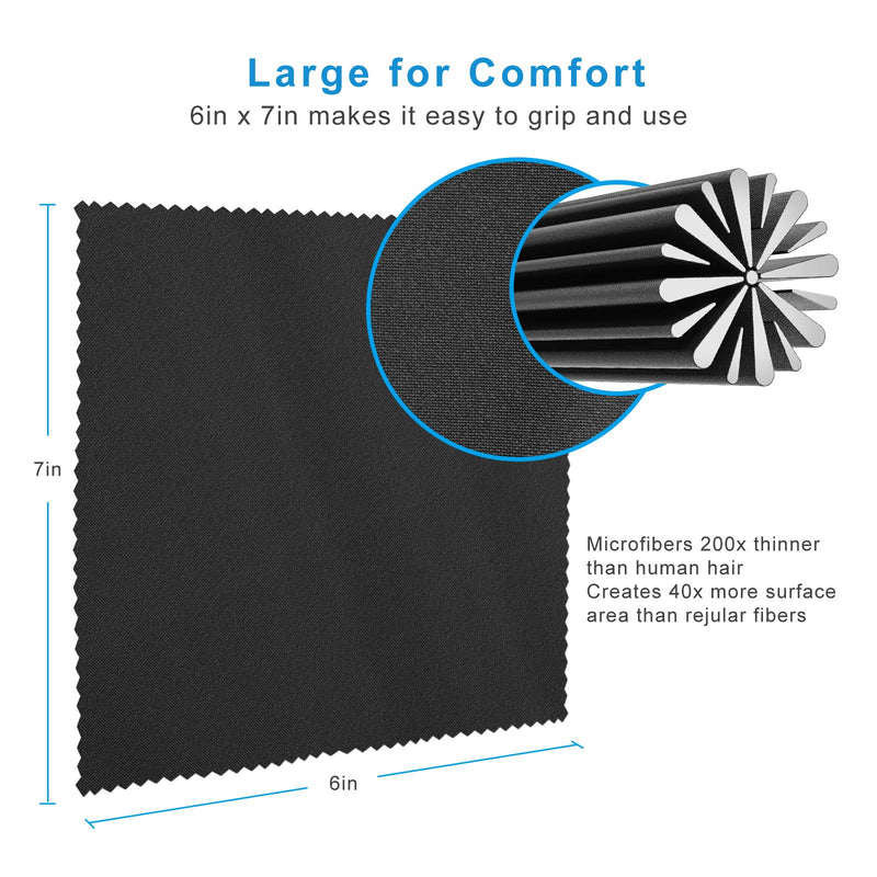 [Australia] - 18 Pack Premium Microfiber Cleaning Cloths for Glasses, Glasses Cleaning Cloth for Cleaning Lenses, Screens, Cameras, Cell Phone, Eyeglasses, LCD TV Screens, Tablets and More OIGINAL 6*7 