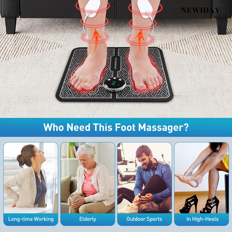 [Australia] - TENS & PMS,Transcutaneous Electronic Nerve Stimulator, EMS Foot Massage for Muscle Relaxation, LCD Display Screen 2X-Large 