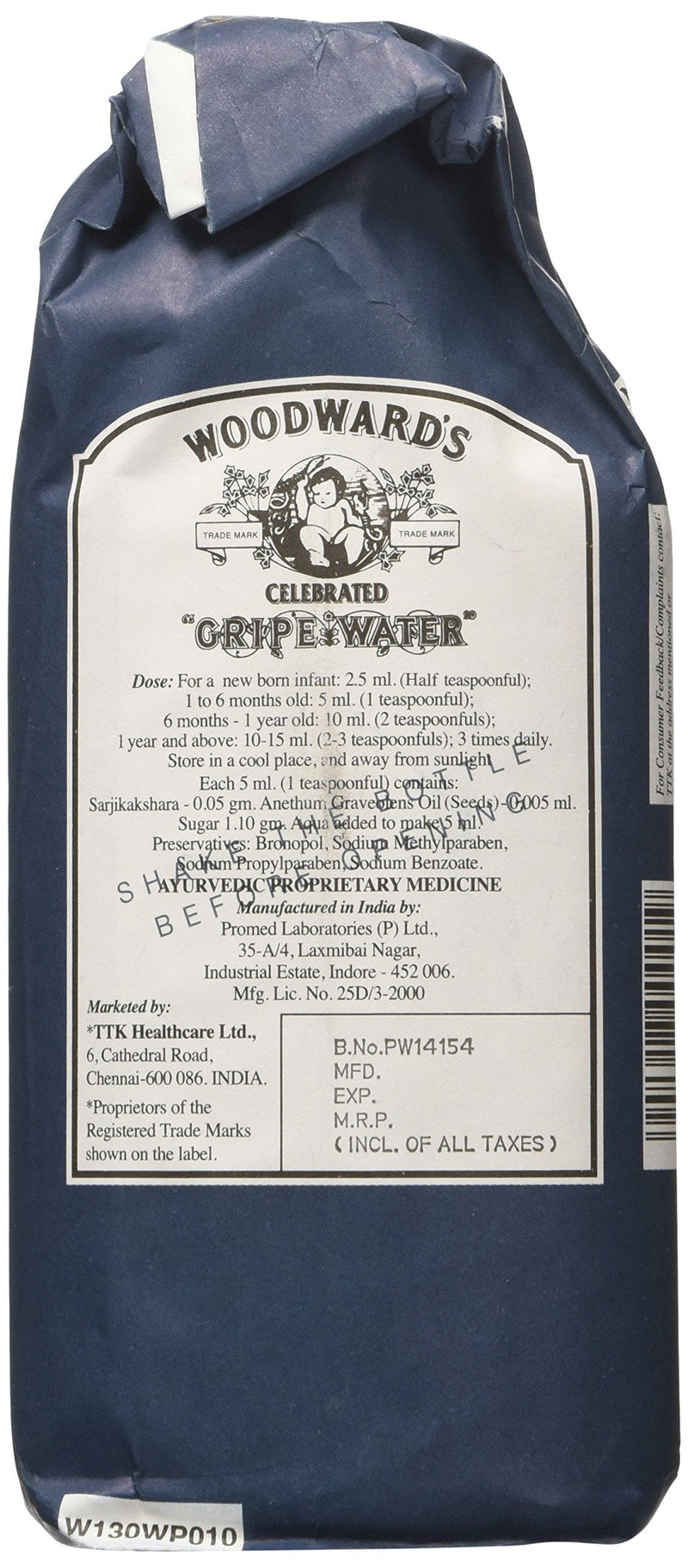 [Australia] - Woodward's Gripe Water 130ml (Pack of 4) 