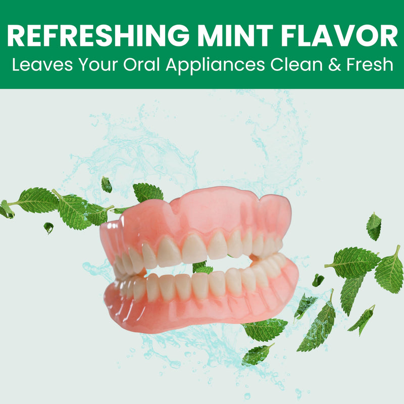 Pro Tech Retainer Cleaner - 180-220 Cleanings (0.17 Per Cleaning) 22 Pack/6 Month Supply - For Clear Aligners, Dentures, Retainers, Mouth Guards & Night Guards - Cleaning Crystals, Mint 22 Count (Pack of 1)