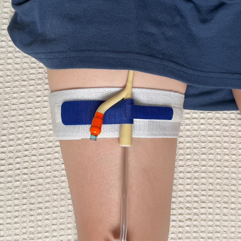 [Australia] - 3 Pack 2000mL Catheter Bags and 1 Pack Foley Catheter Leg Strap 23" Long x 2" Wide,Urinary Drainage Bag with Anti-Reflux Chamber and 2000 mL Volume, 48" Drainage Tube, Clips and Hanging Hook 3pack+Foley Catheter Leg Strap 