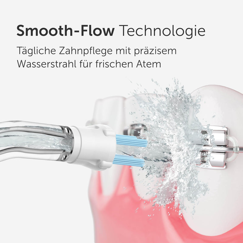 [Australia] - Wondersmile Plaque Nozzle - Replacement nozzles for Waterflow oral irrigator - SmoothFlow technology for optimal tooth and gum care (White, pack of 4) White 