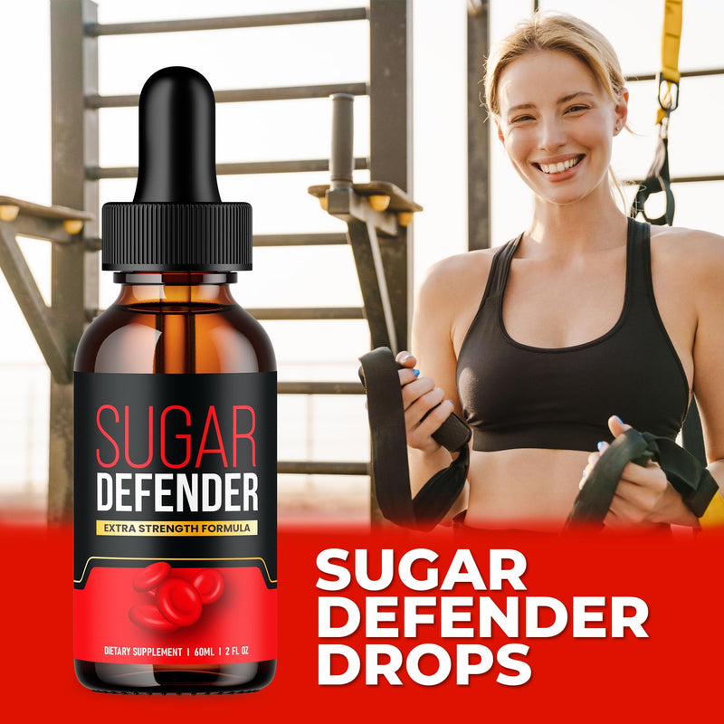 Sugar Defender Drops - Official Formula - Sugar Defender Liquid Supplement Drops Advanced Strength, Sugar Defender 24 Liquid Drops, SugarDefender with Chromium Support, New 2024 Formula (1 Bottle)