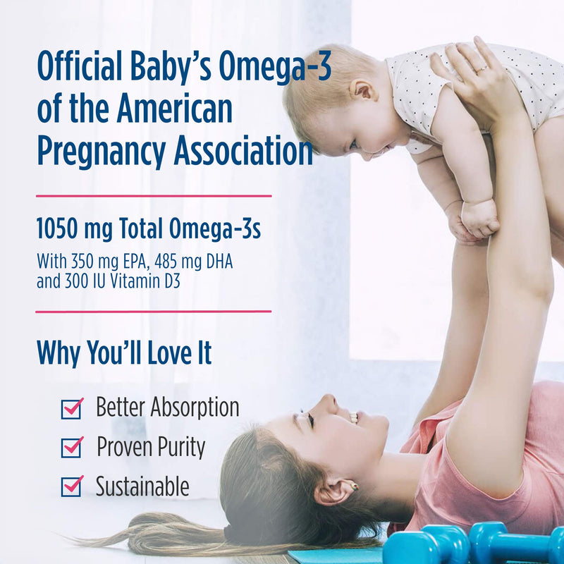 [Australia] - Nordic Naturals Baby’s DHA, Unflavored - 2 oz - 1050 mg Omega-3 + 300 IU Vitamin D3 - Supports Brain, Vision & Nervous System Development in Babies - Non-GMO - Servings May Vary 2 Fl Oz (Pack of 1) 