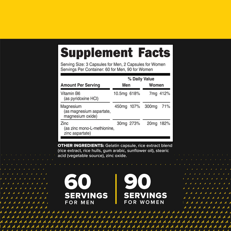 Primaforce ZMA Dietary Supplement, 180 Capsules (Pack of 2) 180 Count (Pack of 2)